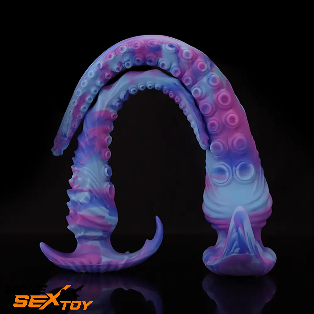 13.5in 17.7in Fantasy Big Long Octopus Tentacle Silicone Soft Real Dildo Male Sex Toy