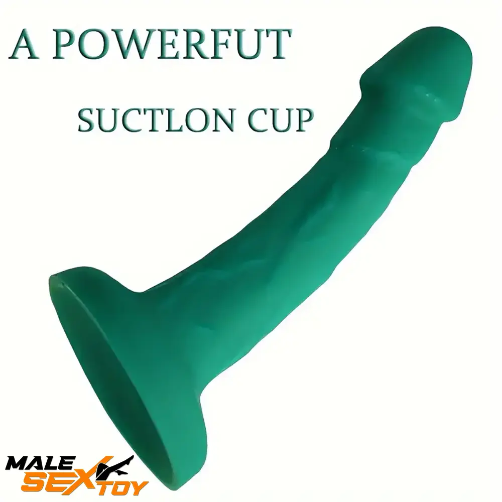 6.49in Real Lifelike Silicone Soft Dildo For Anus Female Stimulation Male Sex Toy