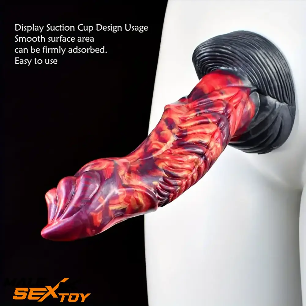 9.06in Real Cock Big Monster Penis Soft Silicone Dildo Anal Love Toy Male Sex Toy