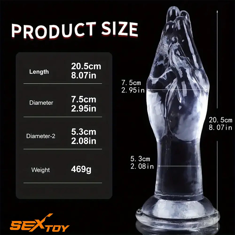 8.07in 9.56in Fist Dildo Big BDSM Sex Toy For For Men Women Sex Male Sex Toy