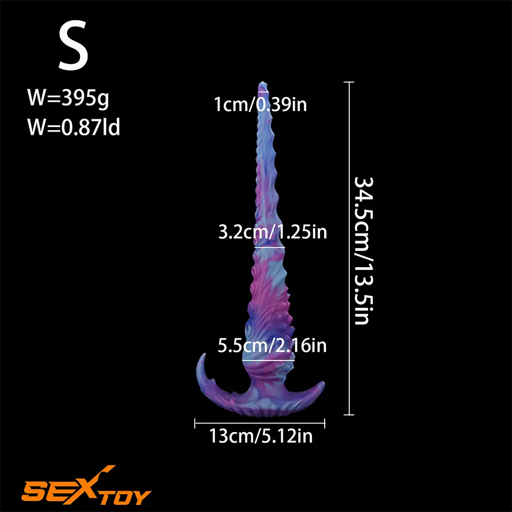 13.5in 17.7in Fantasy Big Long Octopus Tentacle Silicone Soft Real Dildo Male Sex Toy