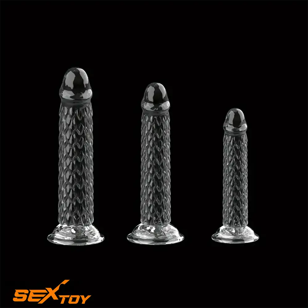 6.3in 7.48in 8.27in Real Lifelike Dragon Clear Silicone Soft Female Dildo Male Sex Toy