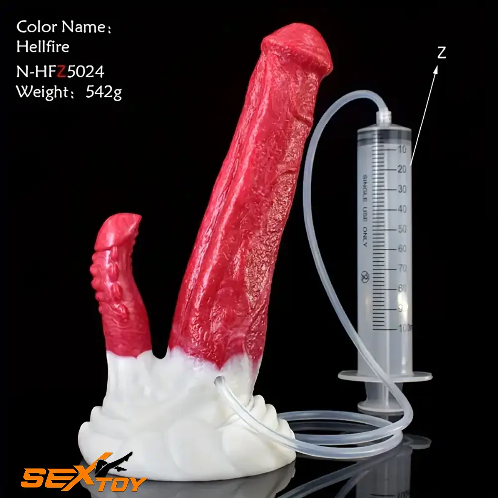 8.86in Ejaculating Big Silicone Soft Odd Dildo For Men Female Love Male Sex Toy