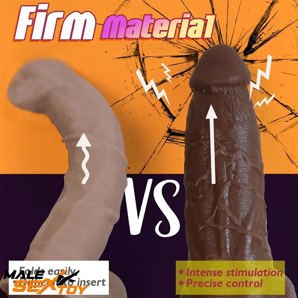 8in Big Silicone Cock Realistic Ebony Dildo BDSM Sex Toy For Female Male Sex Toy