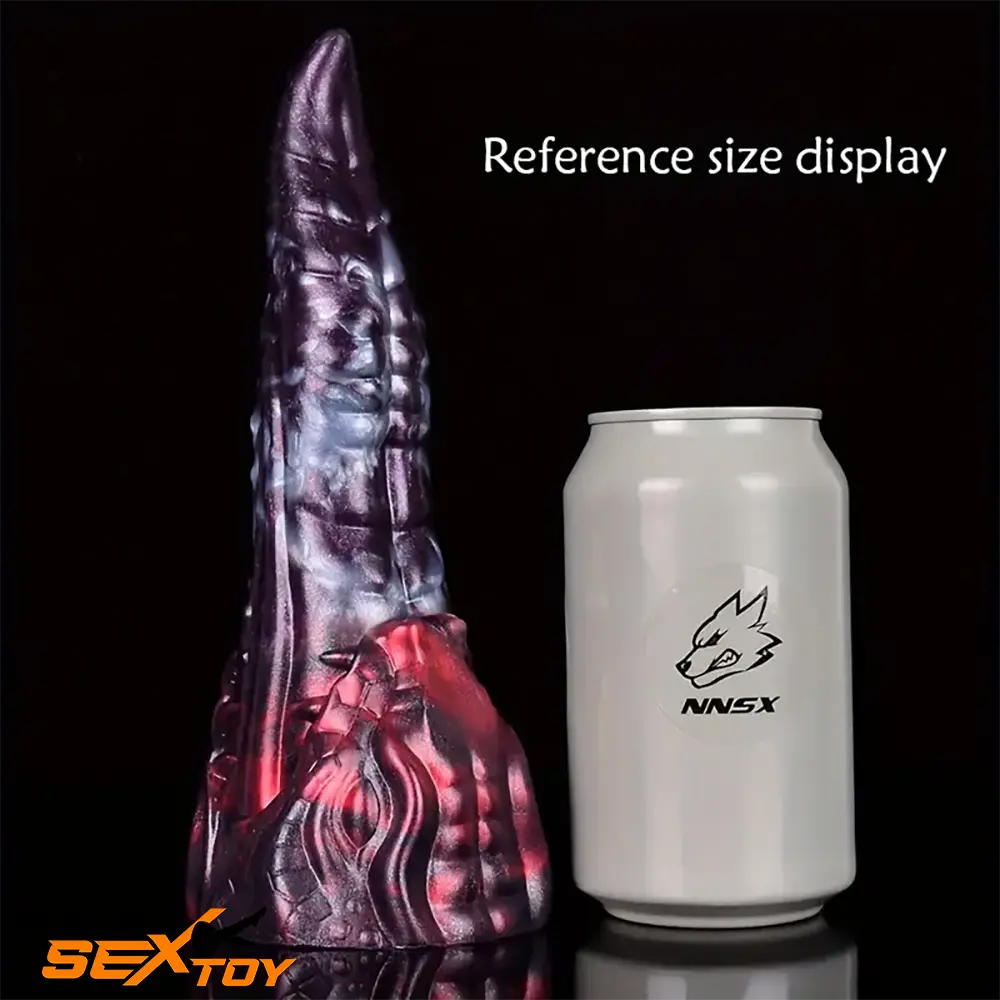 8.18in Dragon Monster Real Silicone Soft Dildo Penis Anal Masturbation Male Sex Toy