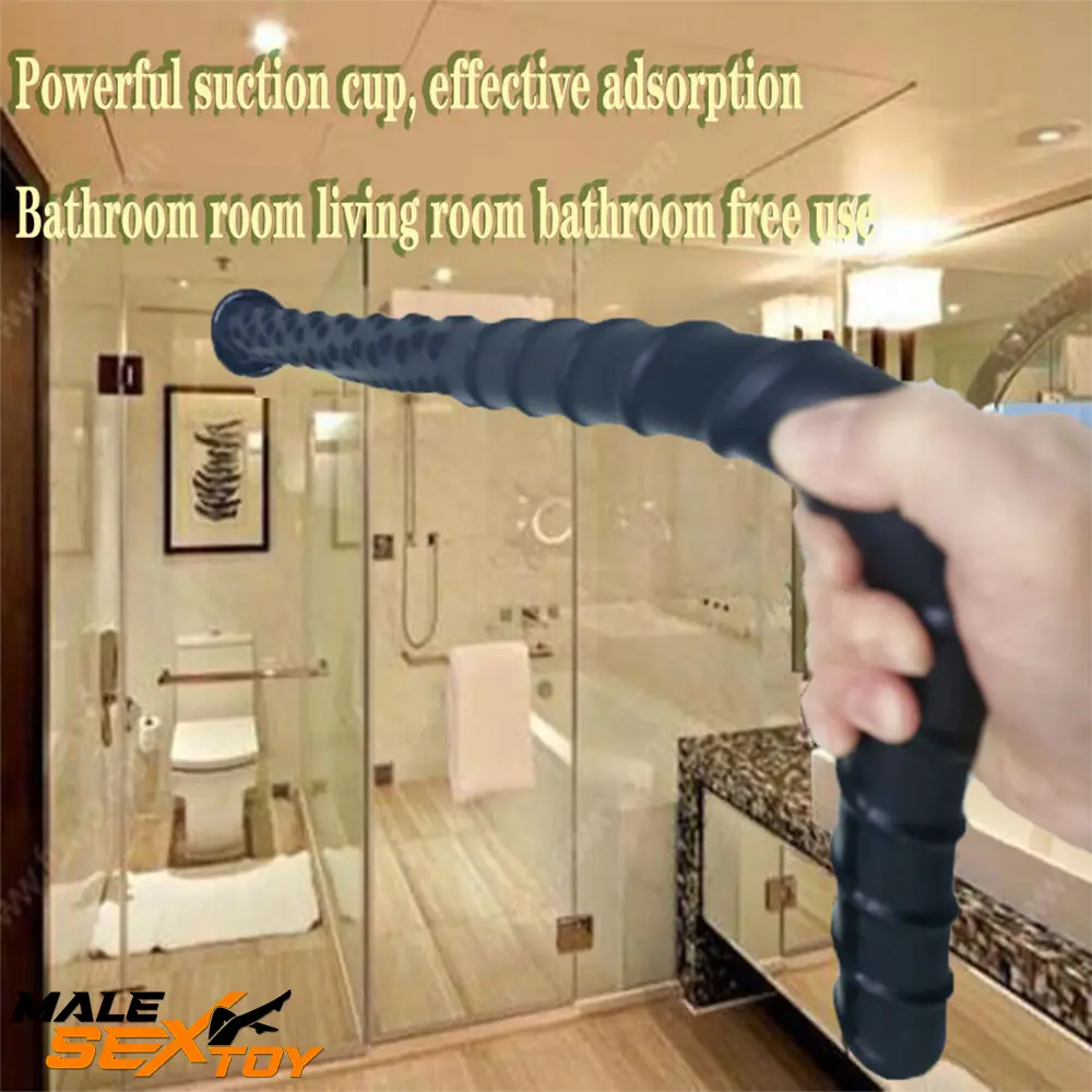 27.56in Silicone Soft Huge Long Spiked Penis Rebar Dildo Butt Plug Male Sex Toy