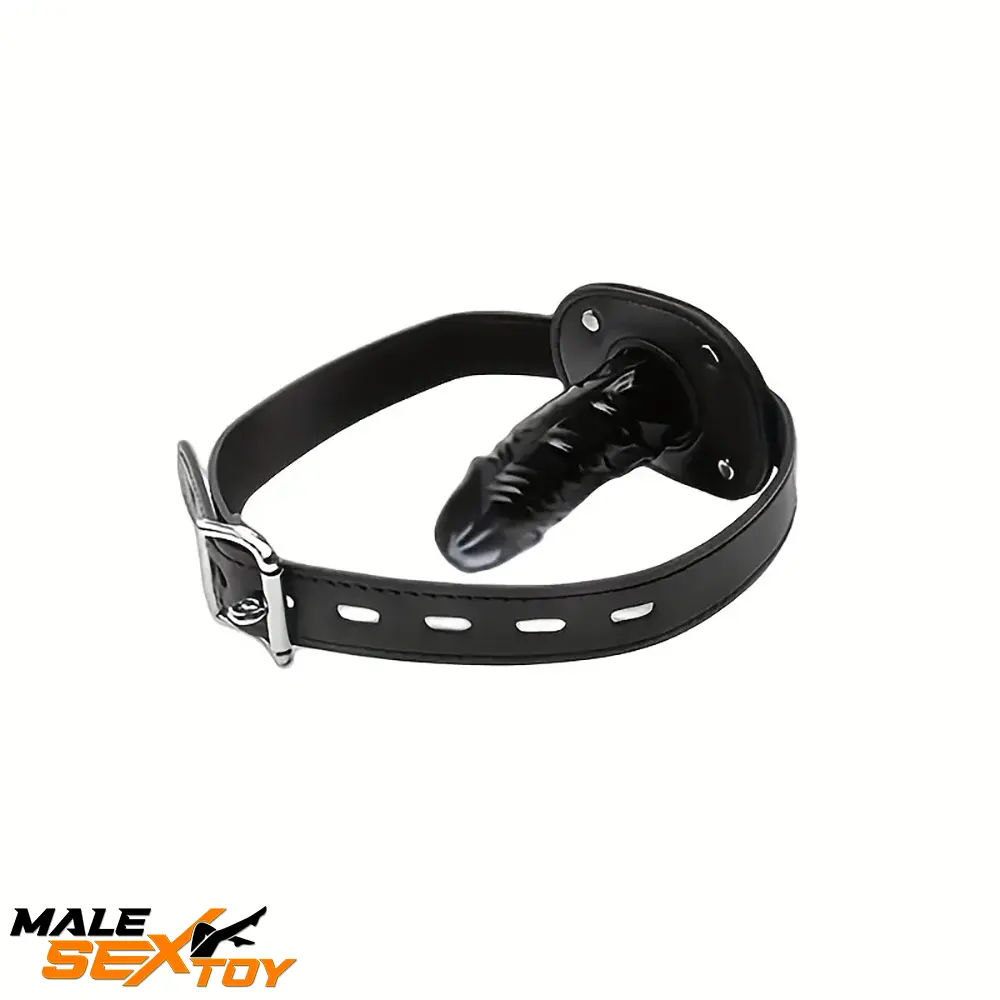 2.17in 3.74in Small Face Chine Dildo BDSM Penis Toy With PU Leather Male Sex Toy