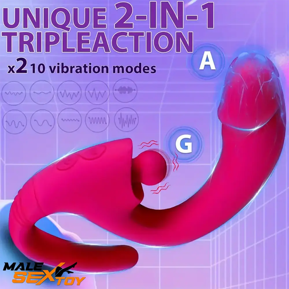 8.6in Auto Vibrating Impacting Big Dildo BDSM Sex Toy For Female Male Sex Toy