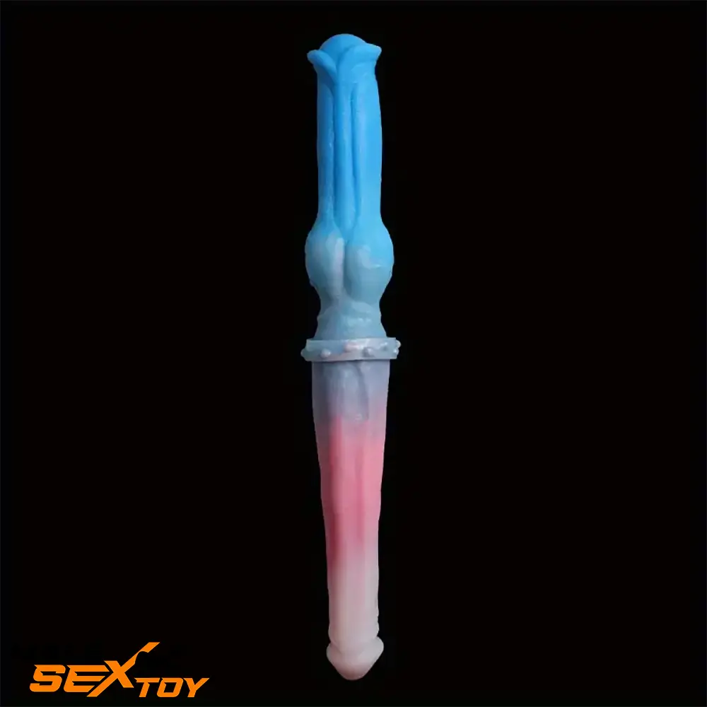 15.7in Long Large Double Sided Liquid Silicone Dog Horse Cock Dildo Male Sex Toy