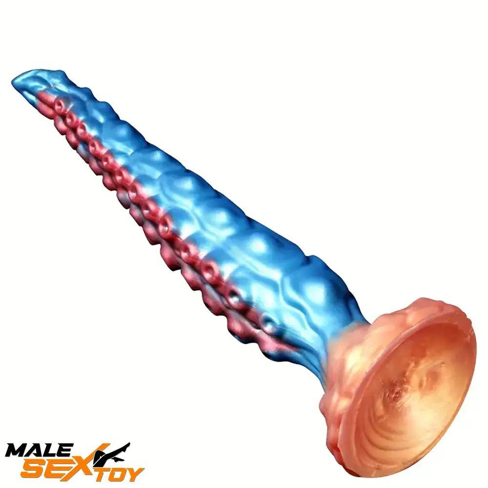 13.7in Big Long Real Tentacle Silicone Soft Dildo Penis Anal Using Male Sex Toy