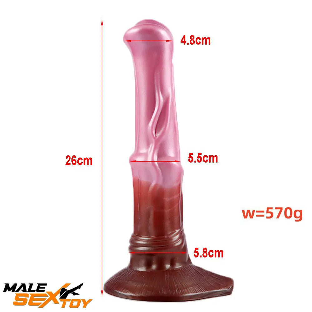 10.24in Fantasy Big Horse Animal Silicone Soft Dildo BDSM Love Male Sex Toy