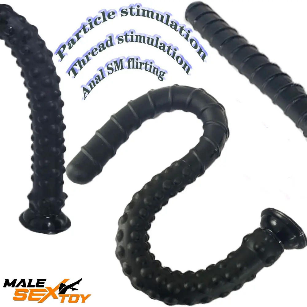 27.56in Silicone Soft Huge Long Spiked Penis Rebar Dildo Butt Plug Male Sex Toy