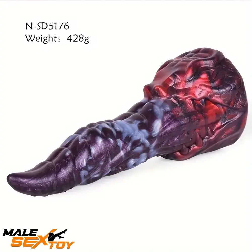 8.18in Dragon Monster Real Silicone Soft Dildo Penis Anal Masturbation Male Sex Toy