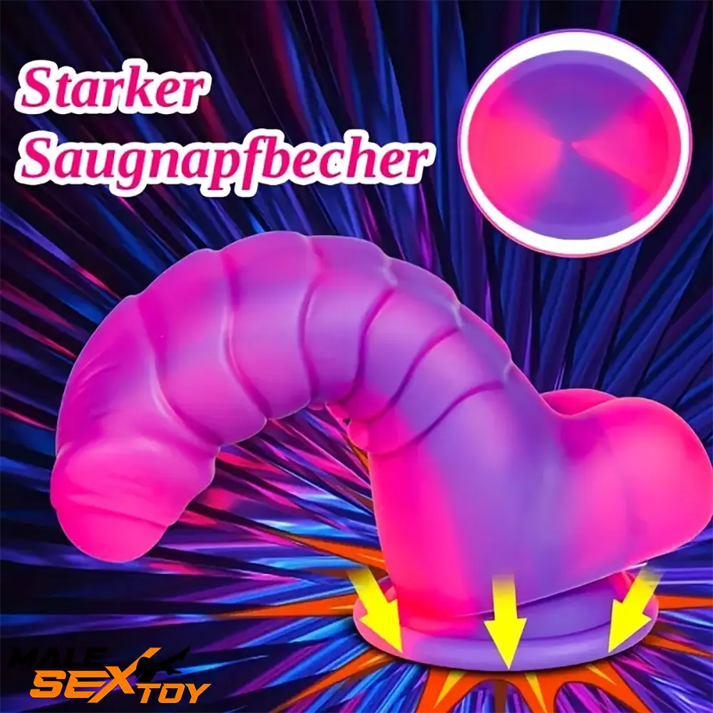 7.48in Uncut Fantasy Silicone Soft Dildo For Anal Prostate Fucking Male Sex Toy