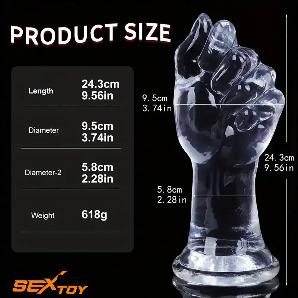 8.07in 9.56in Fist Dildo Big BDSM Sex Toy For For Men Women Sex Male Sex Toy
