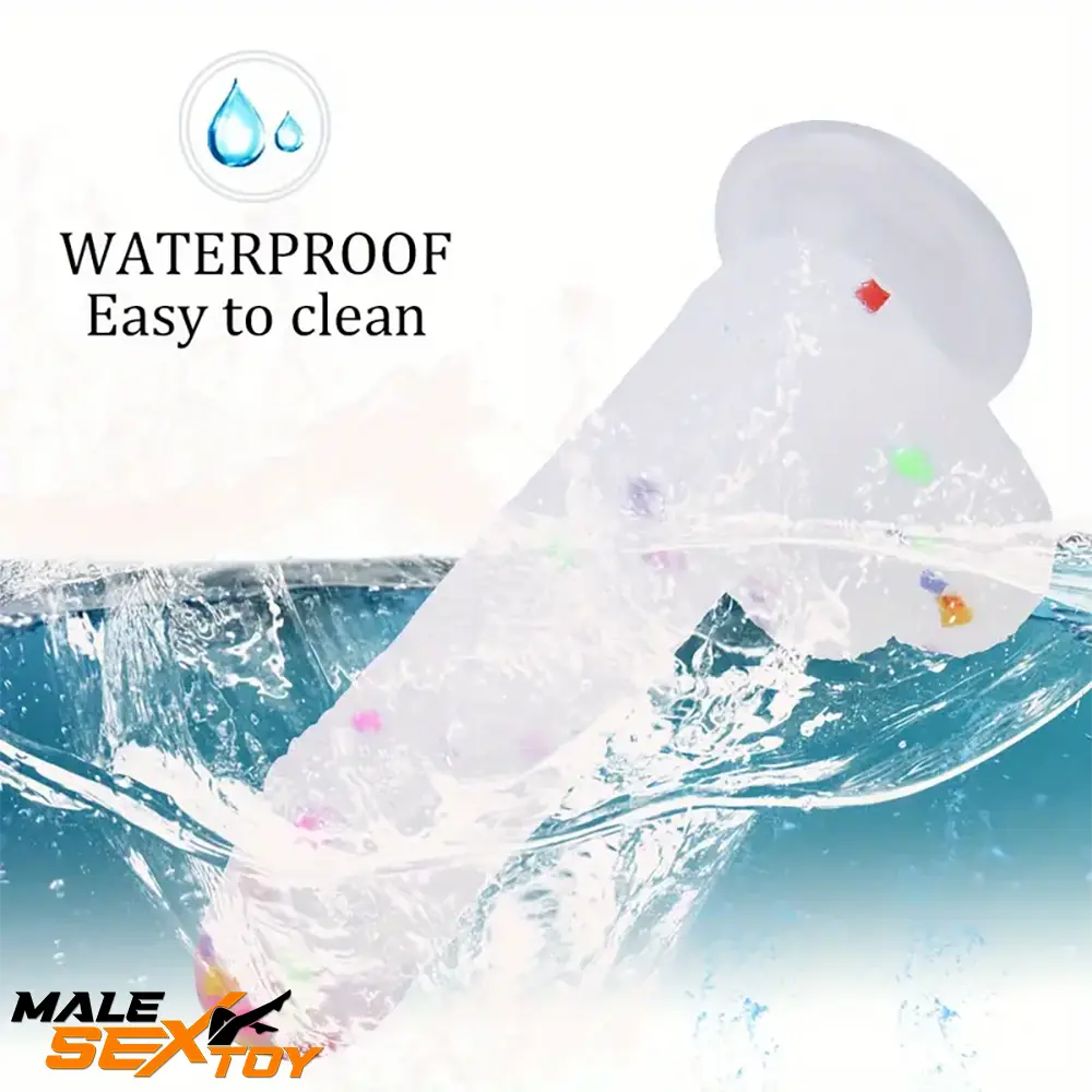 7.8in Realistic Confetti Silicone Soft Dildo For Anus Vaginal Sex Toy Male Sex Toy