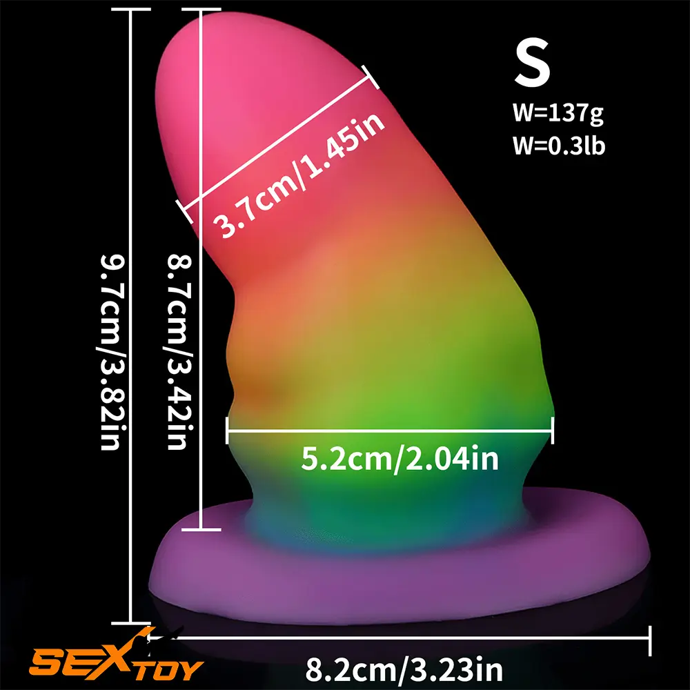 3.42in-7.2in Fantasy Small Silicone Soft Butt Plug Dildo For Anus Male Sex Toy