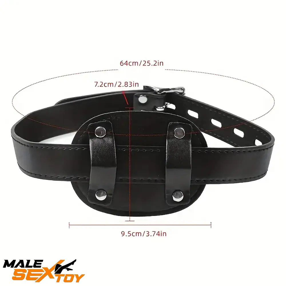 2.17in 3.74in Small Face Chine Dildo BDSM Penis Toy With PU Leather Male Sex Toy