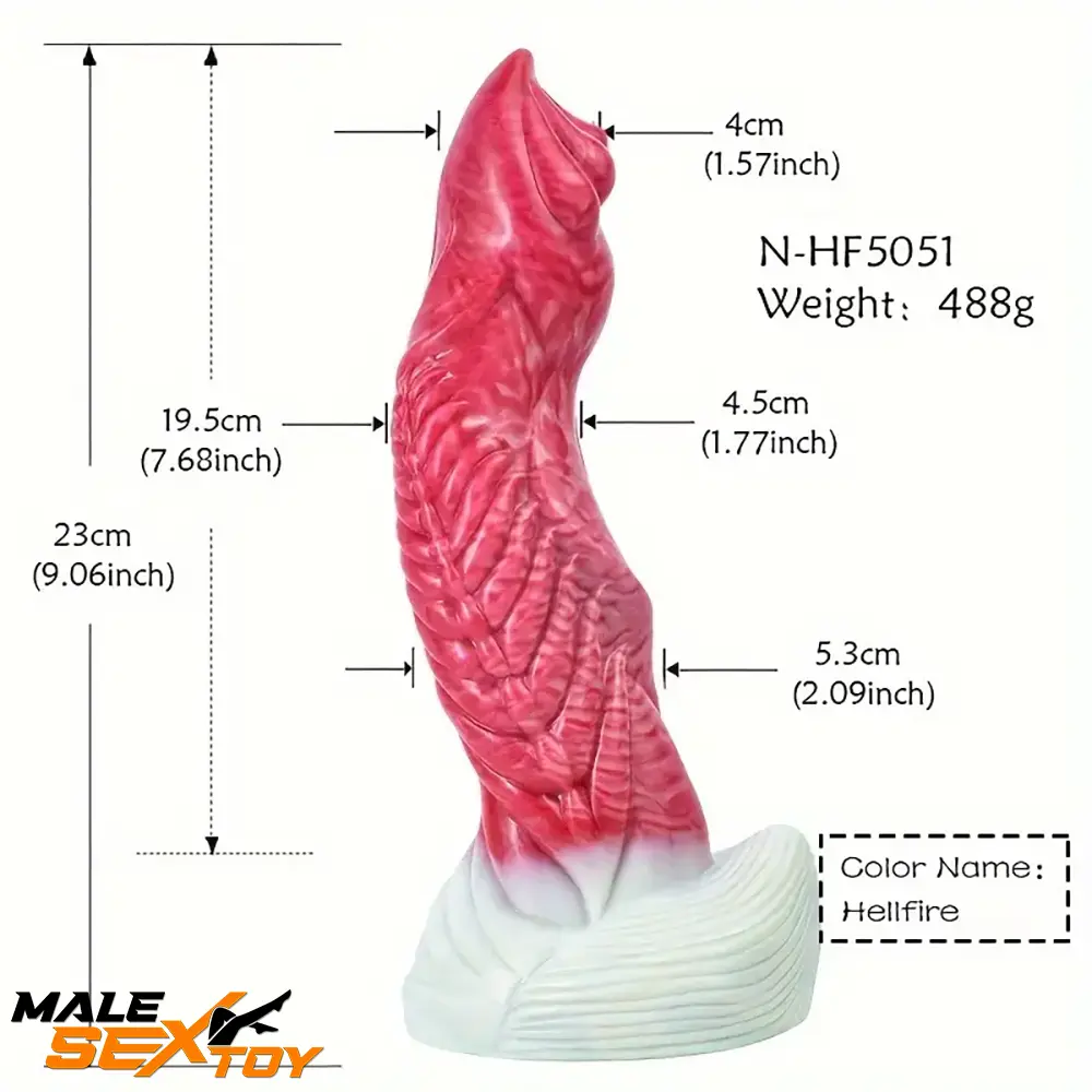 9.06in Real Cock Big Monster Penis Soft Silicone Dildo Anal Love Toy Male Sex Toy