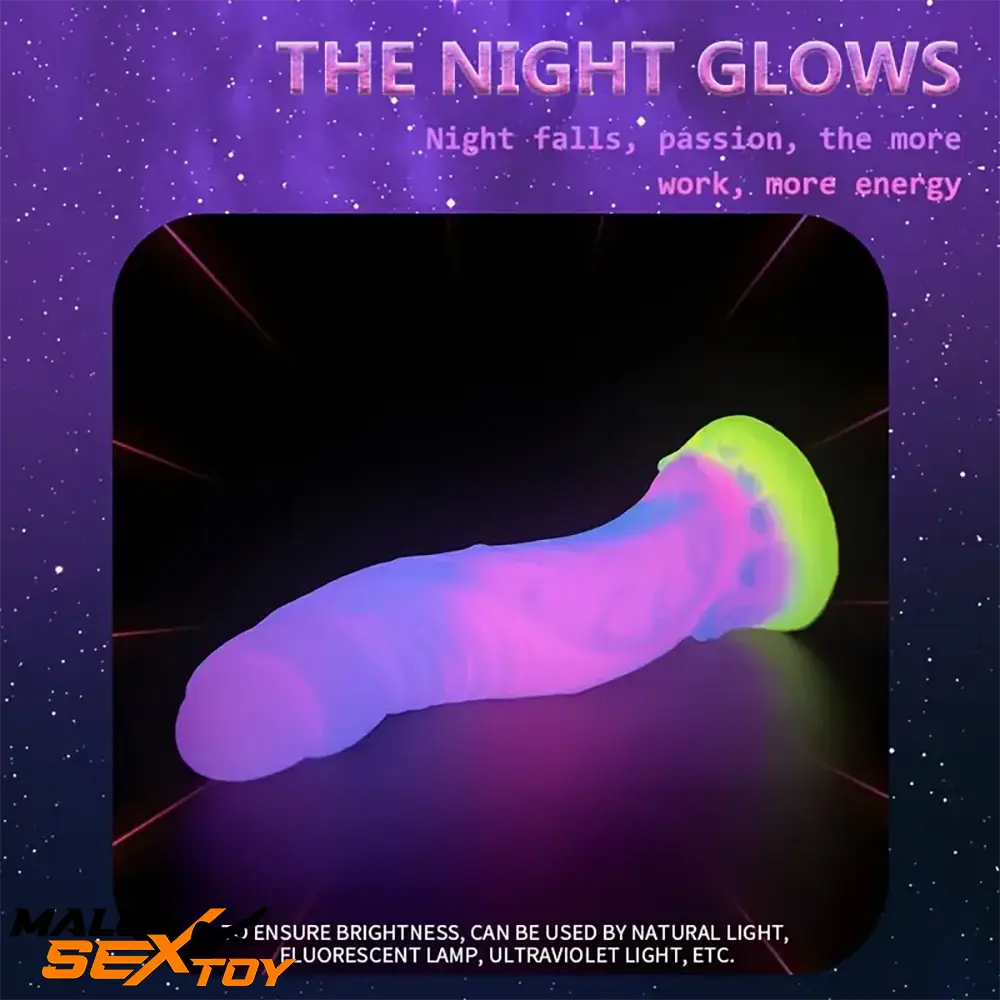 High-Quality Night-Glowing Silicone Fantasy Monster Cock Dildo Male Sex Toy