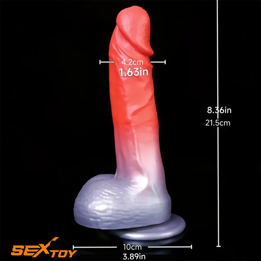 8.36in Real Cock Big Silicone Soft Dildo Clit Anal Expander For Adult Male Sex Toy
