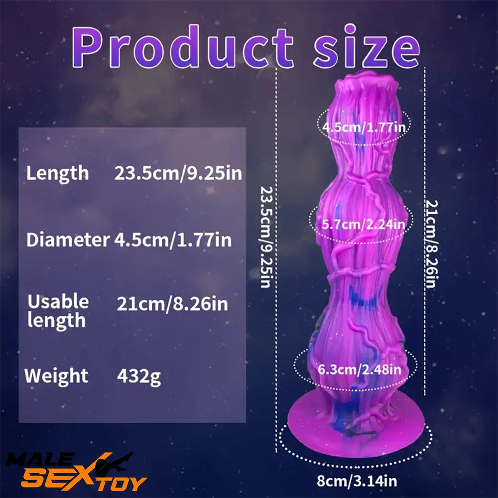 9.25in Fantasy Silicone Soft Big Dildo Women Vagina Female Sex Male Sex Toy