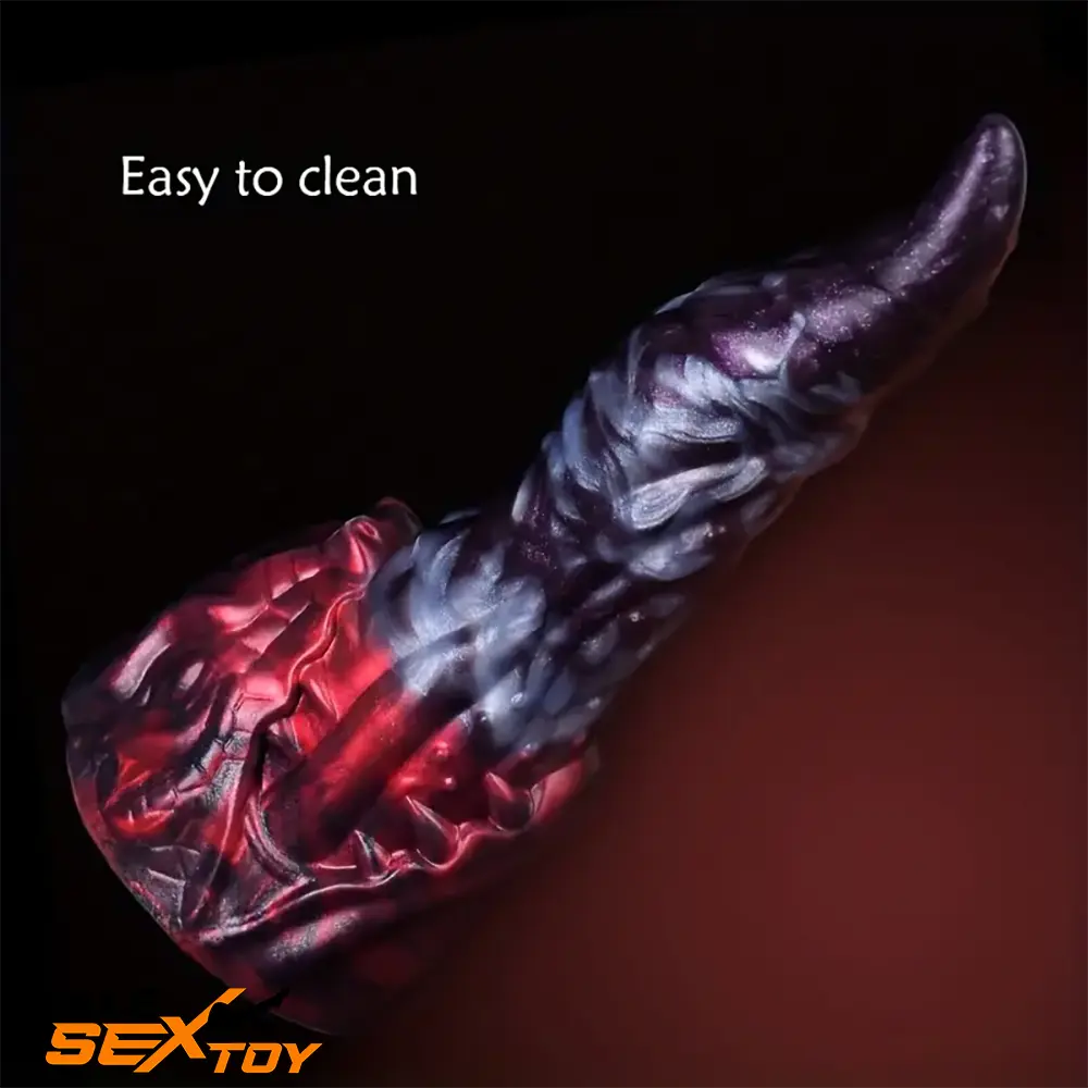 8.18in Dragon Monster Real Silicone Soft Dildo Penis Anal Masturbation Male Sex Toy