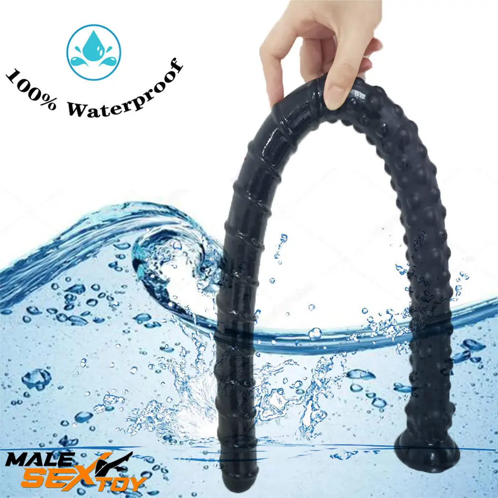 27.56in Silicone Soft Huge Long Spiked Penis Rebar Dildo Butt Plug Male Sex Toy