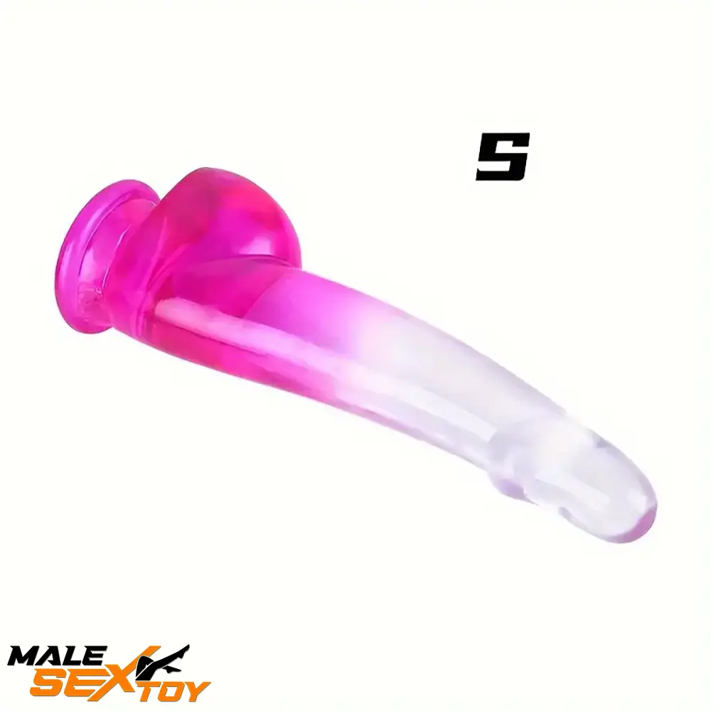 5.9in 6.88in 8.26in 9.84in Real Dildo Penis Anal Expander For Female Male Sex Toy