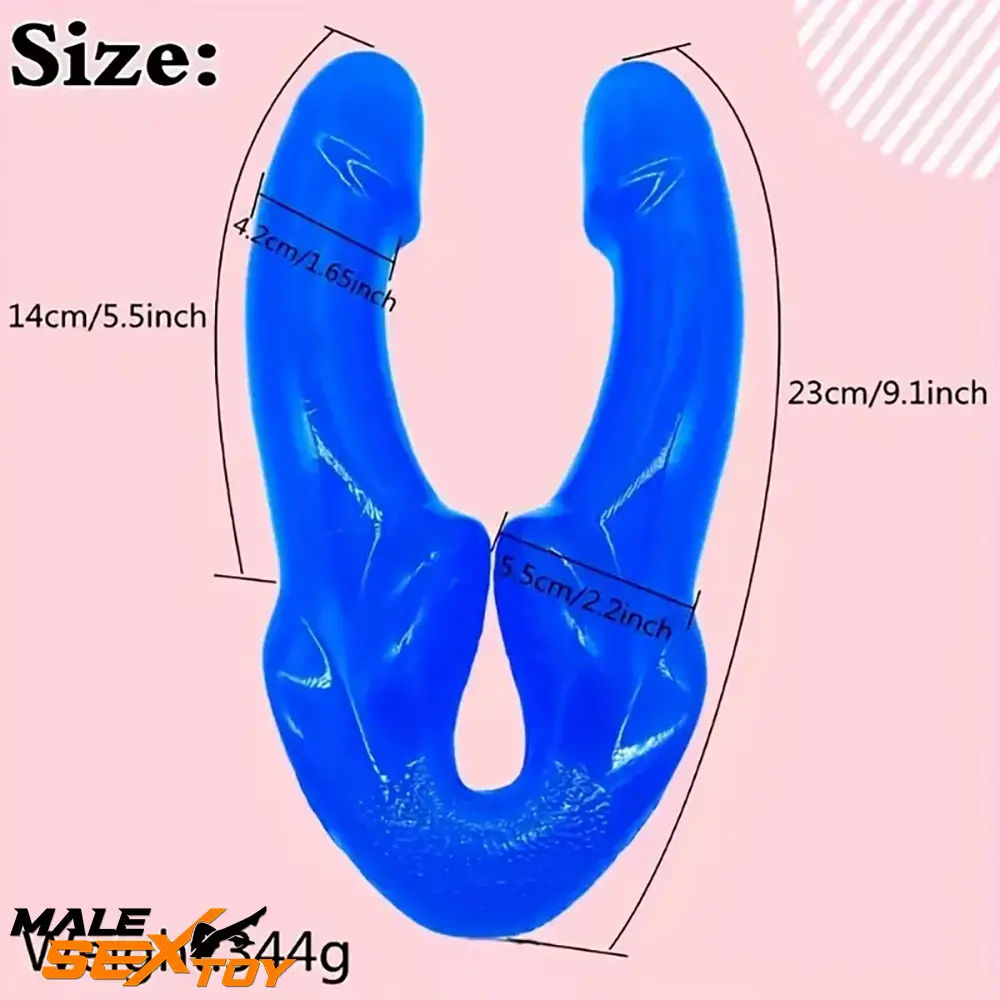 9.1in Double-Ended Big Dildo For Increased Stimulation Women Female Male Sex Toy