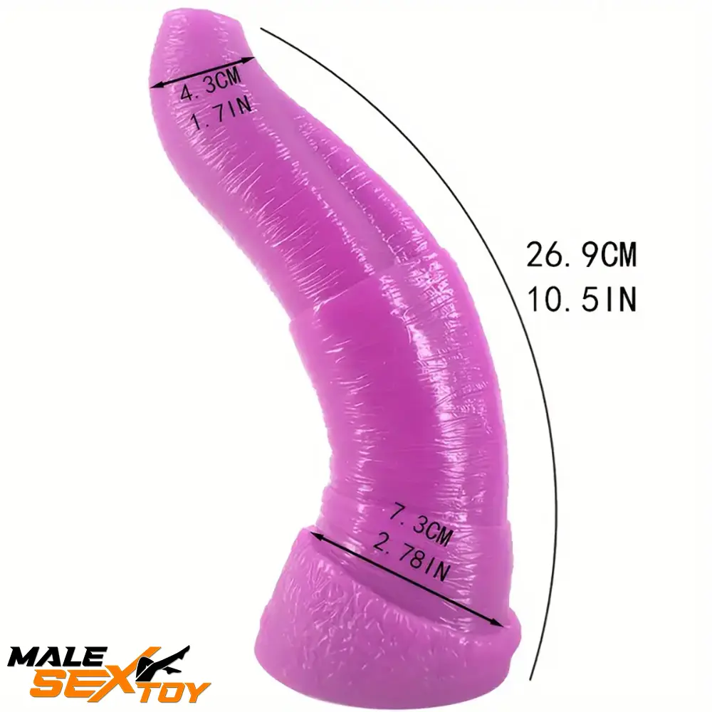 10.5in Real Cock Big Elephant Trunk Thick Penis Dildo Anal Fucking Male Sex Toy