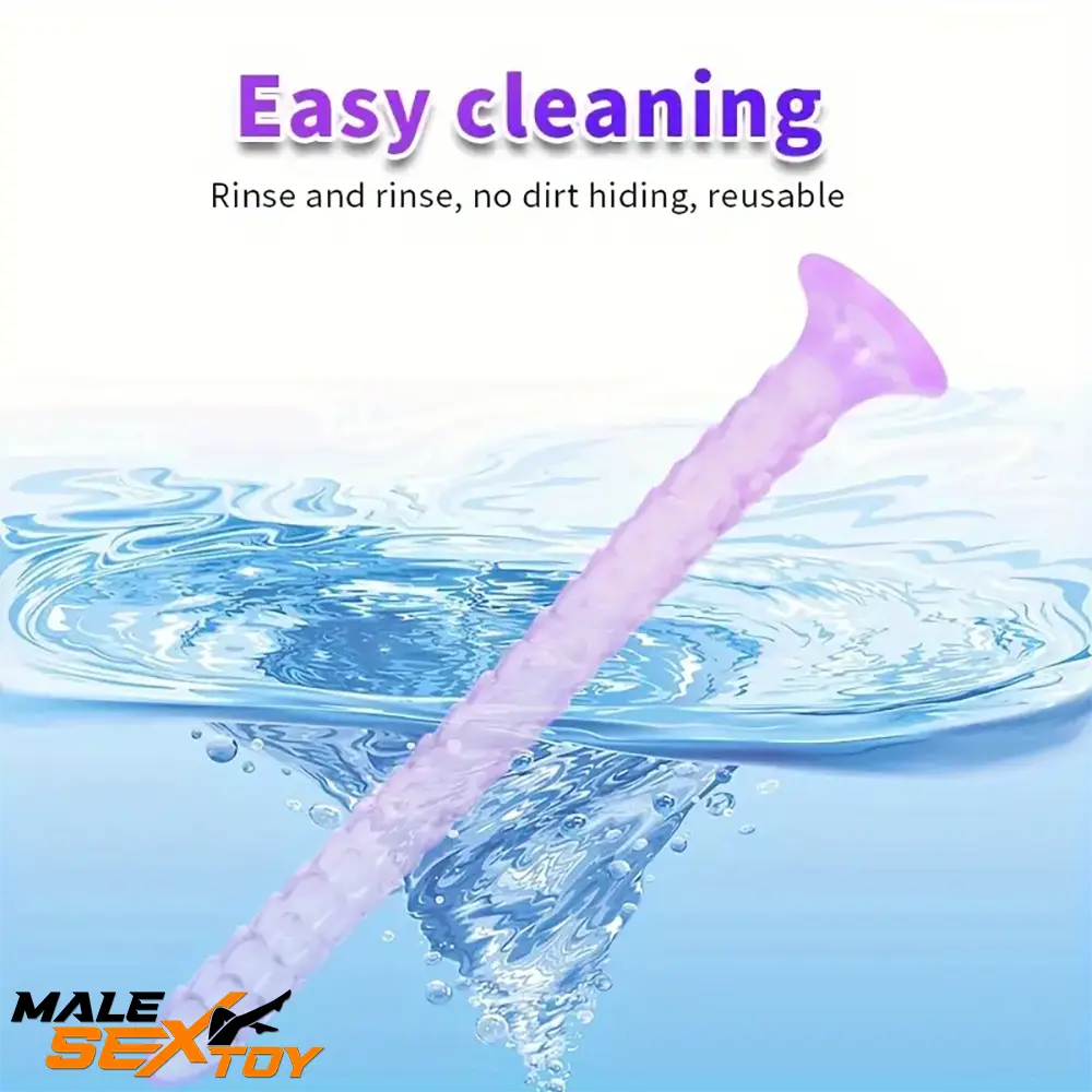 12.9in Big Spiked Long Skinny Dildo For Anus Stimulation With Scales Male Sex Toy