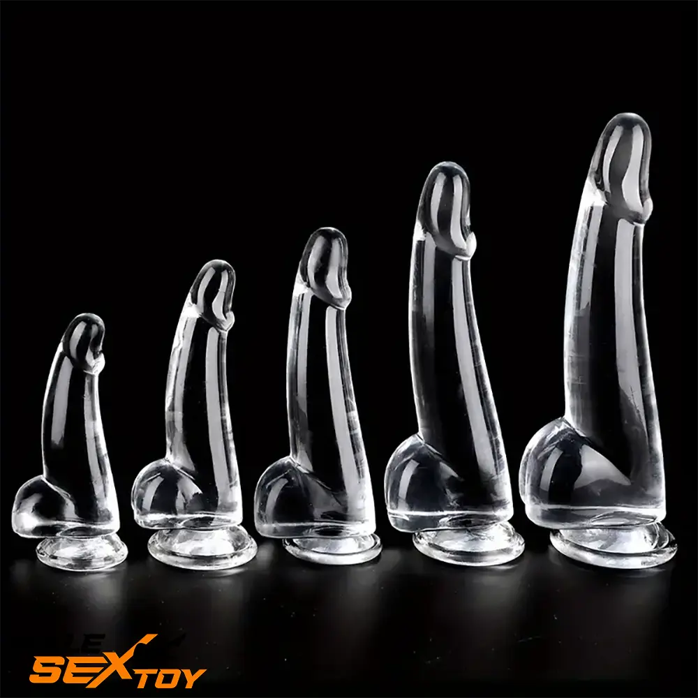 5.9in 7.08in 8.07in 9.64in 10.82in Crystal Clear Dildo For Female Male Sex Toy