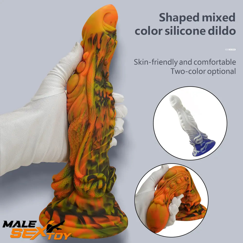 10.43in Big Dragon Monster Silicone Dildo For Anal Vaginal Fucking Male Sex Toy