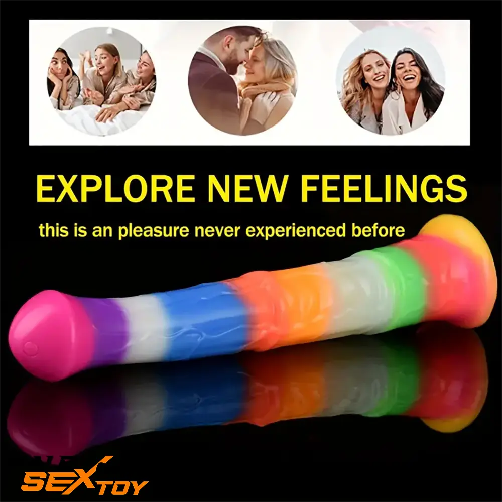 11.61in Big Silicone Cock Horse Luminous Animal Dildo BDSM Sex Love Male Sex Toy