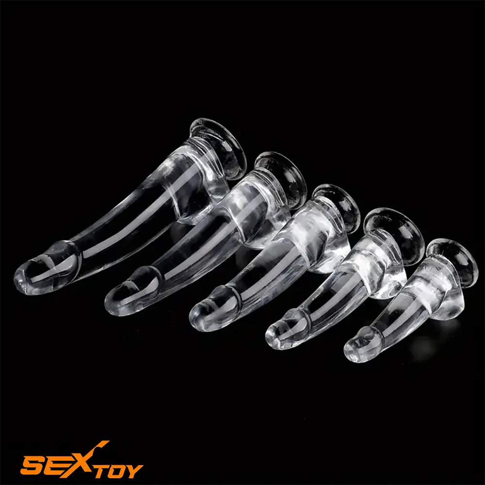 5.9in 7.08in 8.07in 9.64in 10.82in Crystal Clear Dildo For Female Male Sex Toy