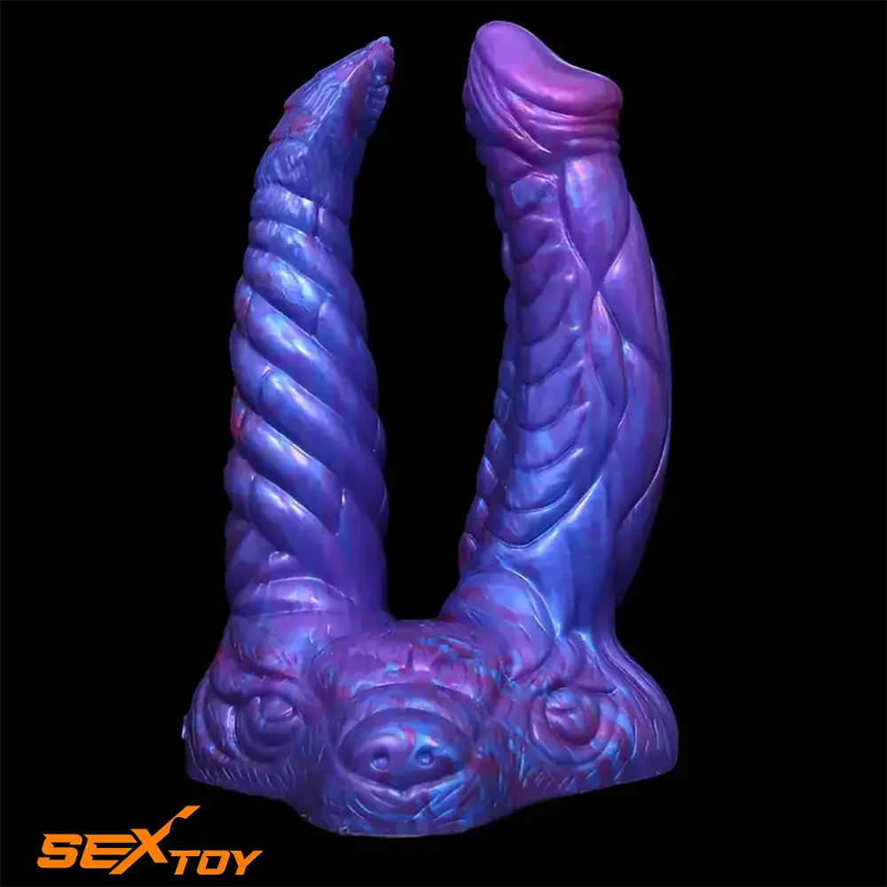 7.36in 7.99in 8.07in U-shaped Double-headed Monster Cock Dildo Male Sex Toy