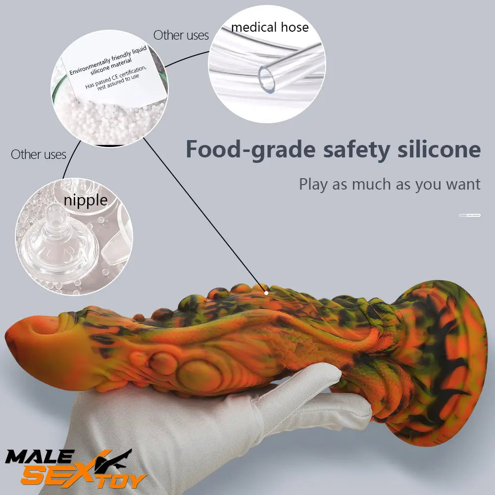 10.43in Big Dragon Monster Silicone Dildo For Anal Vaginal Fucking Male Sex Toy