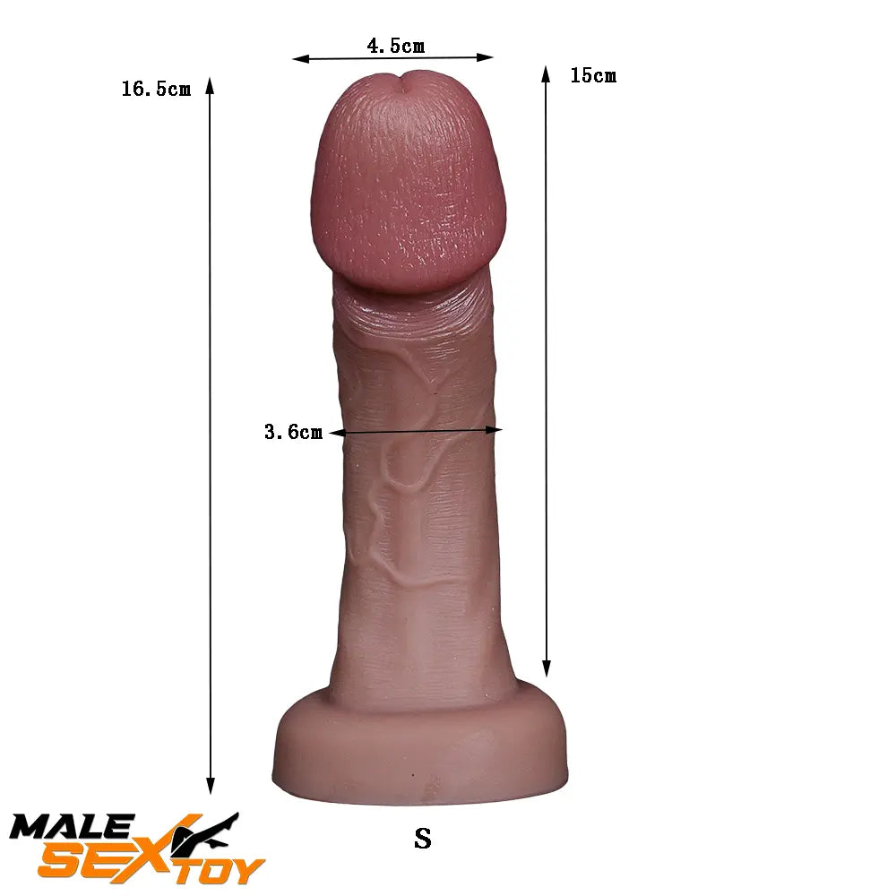 6.5in 7.08in 7.87in Real Silicone Soft Anal Blue Veins Female Sex Toy Male Sex Toy
