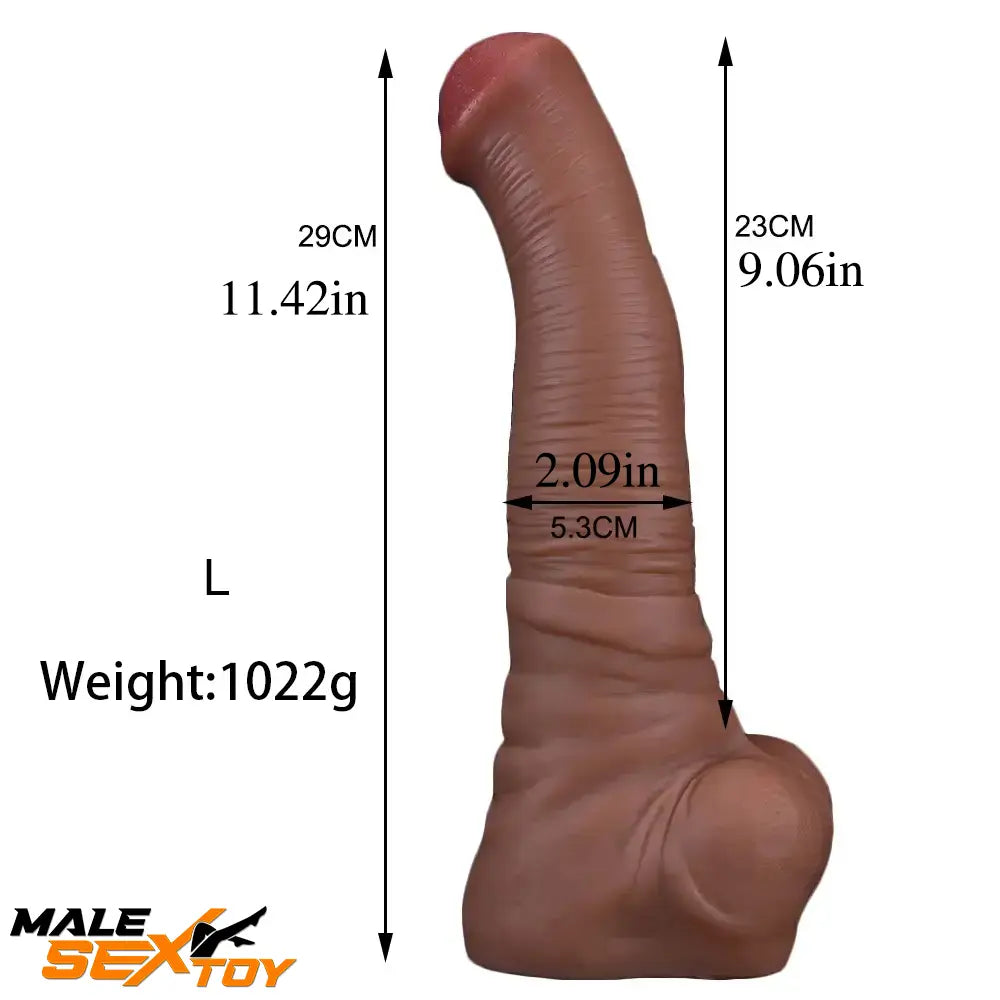 8.66in 11.41in Realistic Silicone Soft Trunk Female Male Big Dildo Sex Male Sex Toy