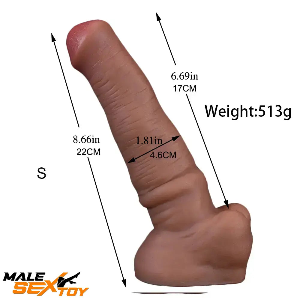 8.66in 11.41in Realistic Silicone Soft Trunk Female Male Big Dildo Sex Male Sex Toy