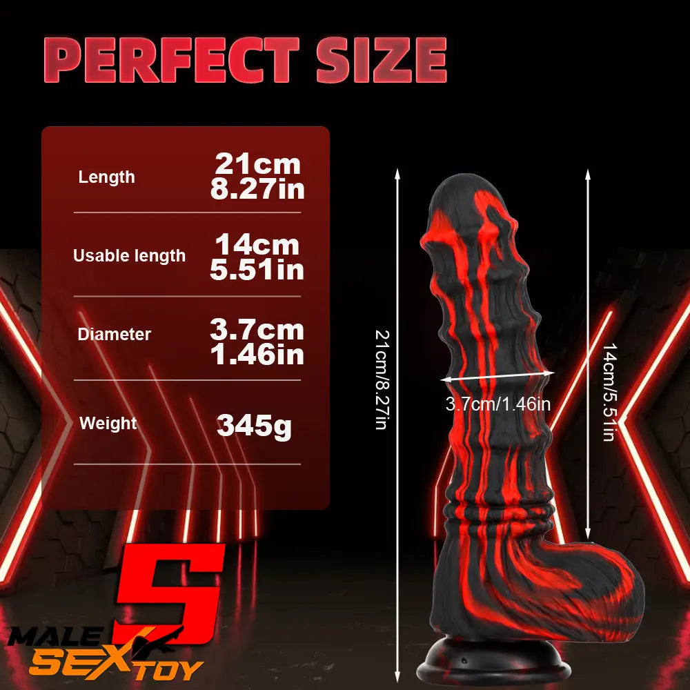 8.27in 9.45in 10.83in Silicone Soft Big Animal Horse Odd Penis Dildo Male Sex Toy