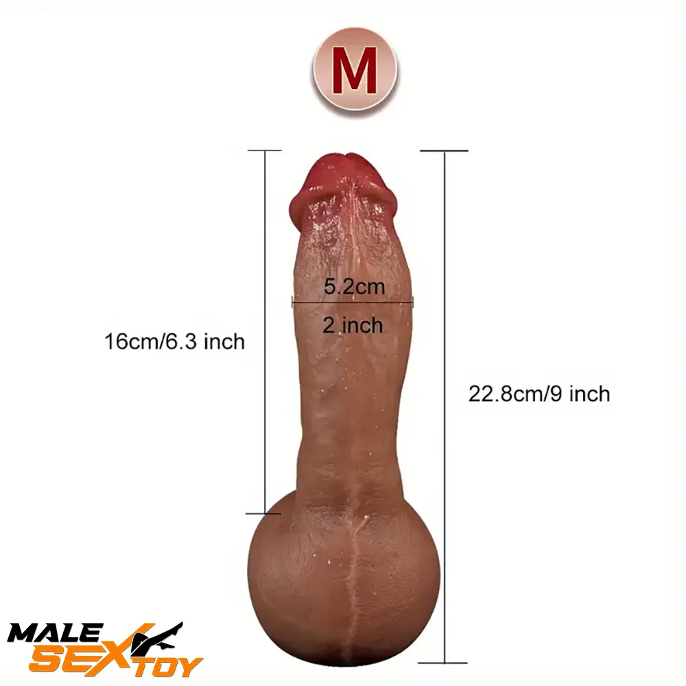 8.66in 9in 9.25in Real Skin Silicone Soft Big Penis Dildo For Women Sex Male Sex Toy