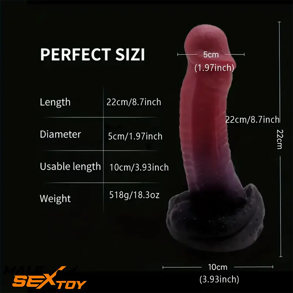 8.7in Big Monster Silicone Flexible Dildo Adult Erotic Love Sex Toy Male Sex Toy