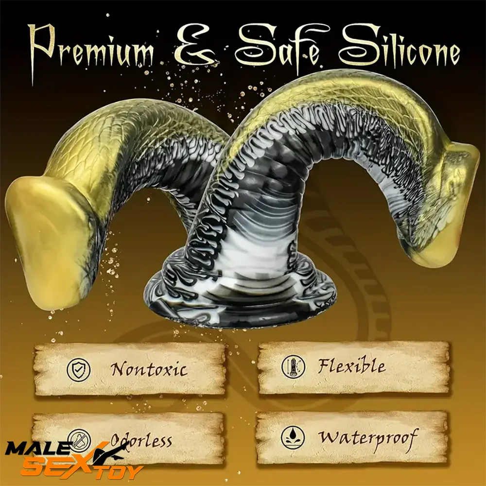 8.5in Big Silicone Soft Monster Animal Snake Dildo For Women Toy Male Sex Toy
