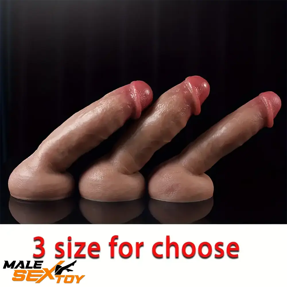 8.66in 9in 9.25in Real Skin Silicone Soft Big Penis Dildo For Women Sex Male Sex Toy