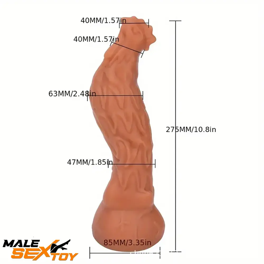 10.8in Rooster Shape Fantasy Large Silicone Soft Dildo For Clit Love Male Sex Toy