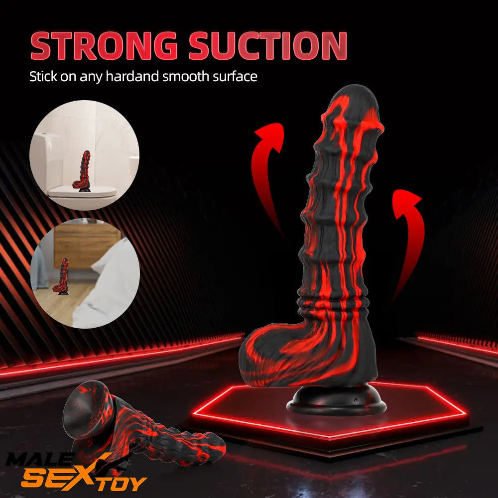 8.27in 9.45in 10.83in Silicone Soft Big Animal Horse Odd Penis Dildo Male Sex Toy