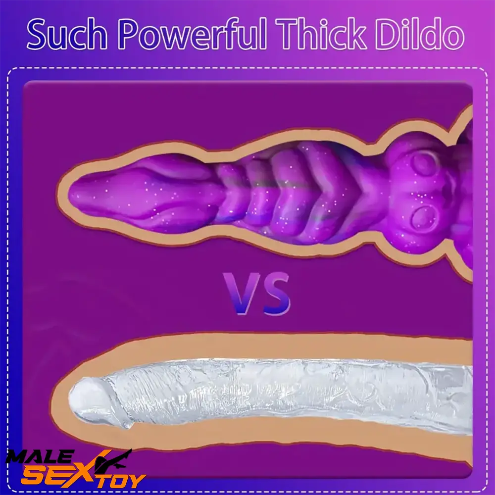 9.4in Soft Liquid Silicone Big Alien Dildo For Clit Orgasm Masturbation Male Sex Toy