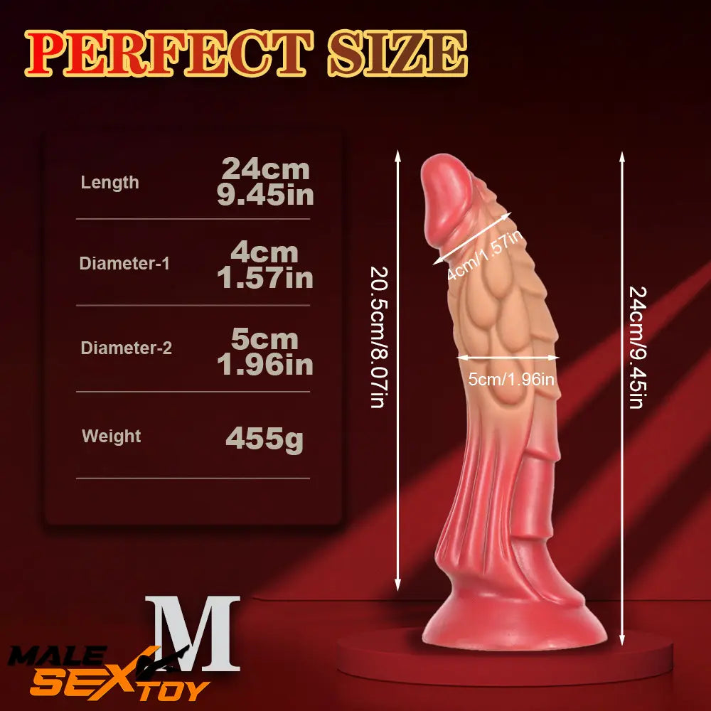 7.48in 9.45in 11.02in 13.38in Big Dragon Fantasy Silicone Soft Real Dildo Male Sex Toy